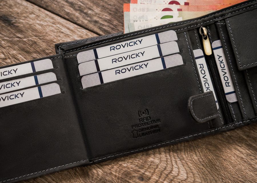 duży, skórzany portfel męski - always wild