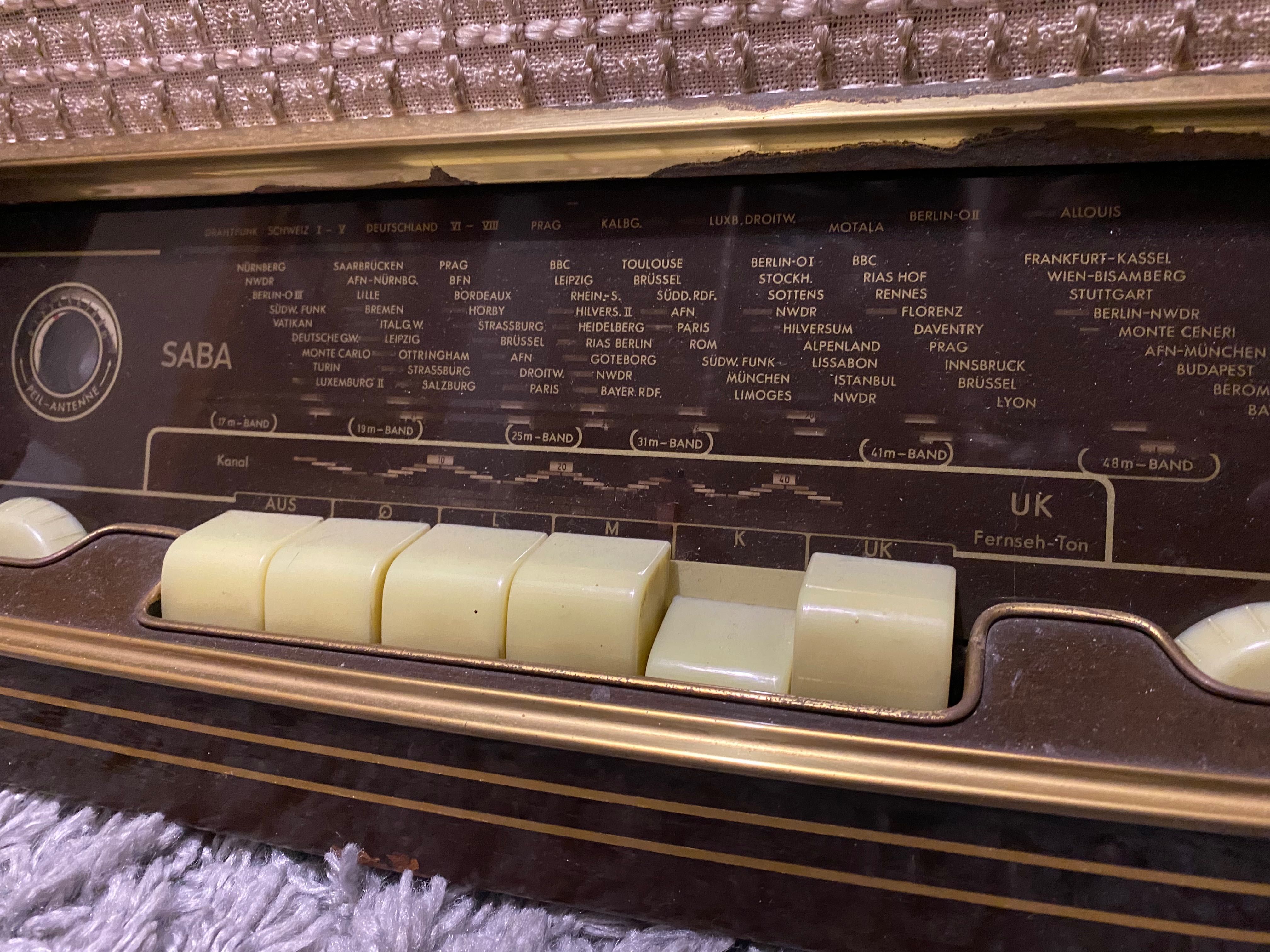 sprawne Radio lampowe SABA Meersburg WIII