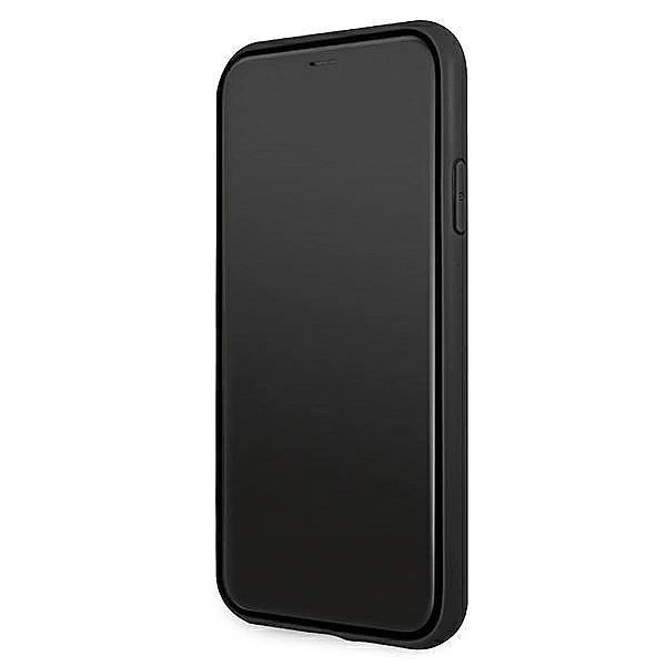 Etui Bmw Leather Curve Perforate na iPhone 11 / Xr - czerwone