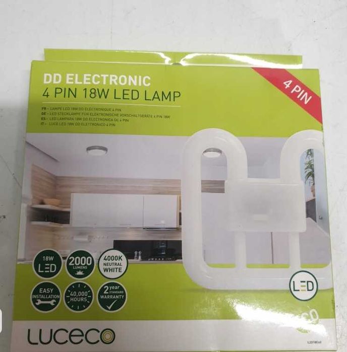 Żarówka LUCECO GR10Q 4-PIN 2D LED Light Bulb 2000LM 18W