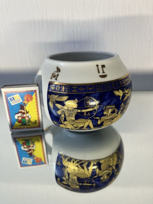 Чашка Кружка фарфор 450мл Кобальт Позолота Fine Royal Porcelain Новая.