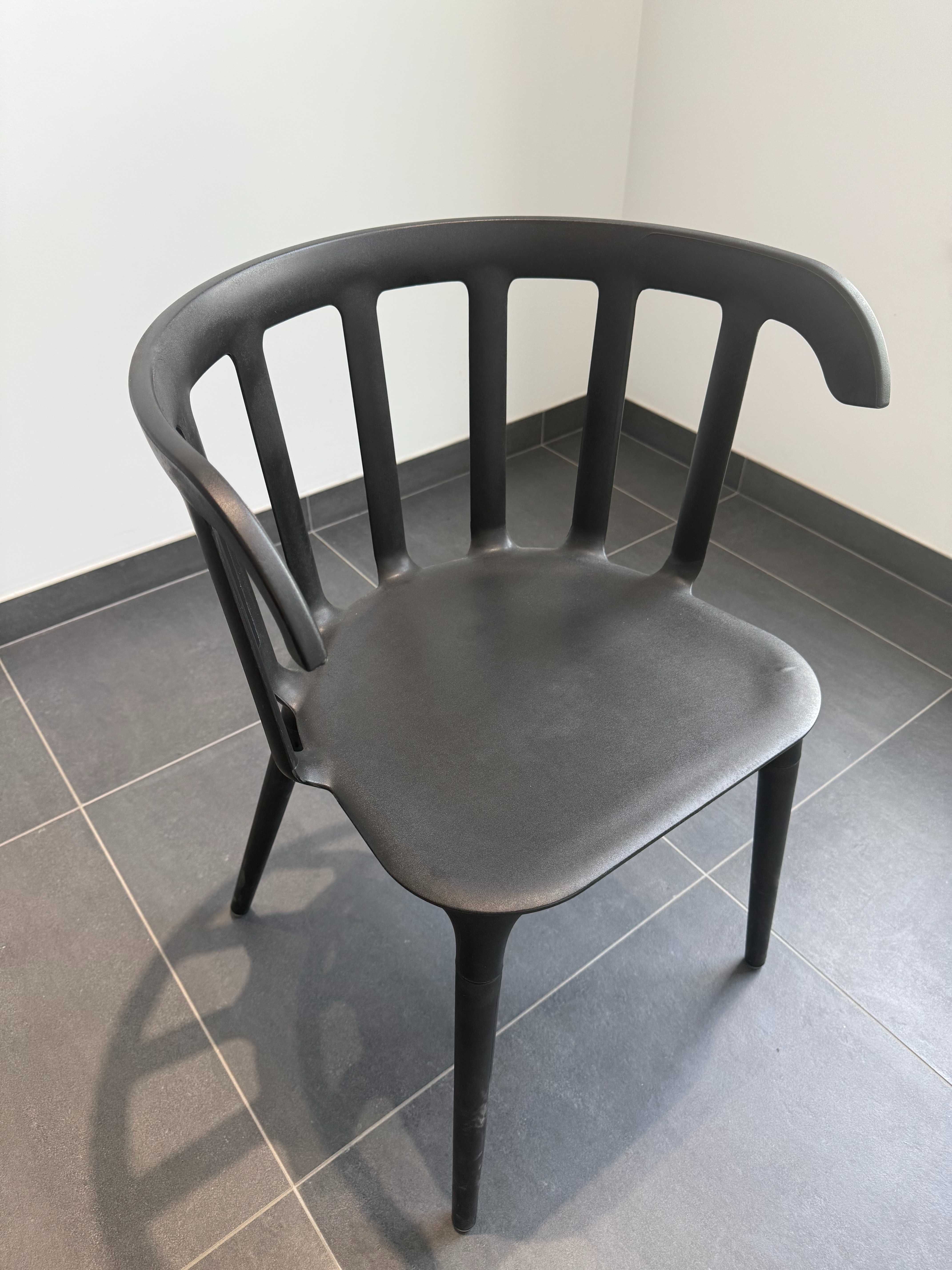 Designerskie krzesło IKEA PS 2012 w kolorze czarnym 4 sztuki