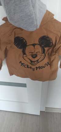 Kurtka brązowa napy Mickey mouse myszka miki 80