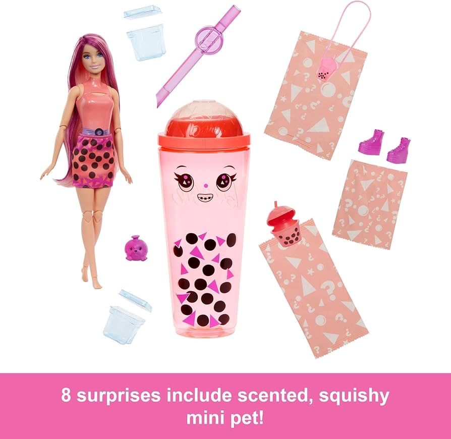 Barbie Pop Reveal Bubble Tea Манго