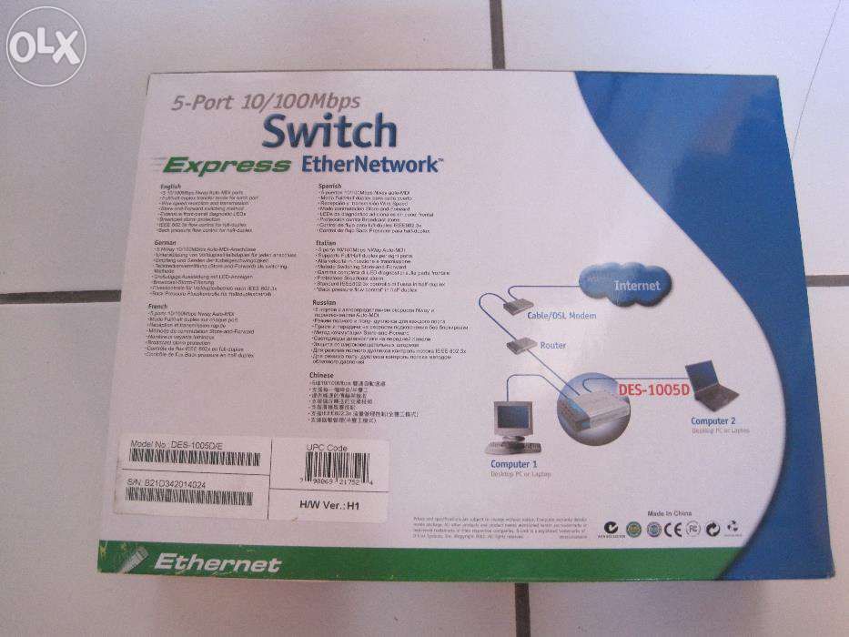 Switch D-Link 5 portas