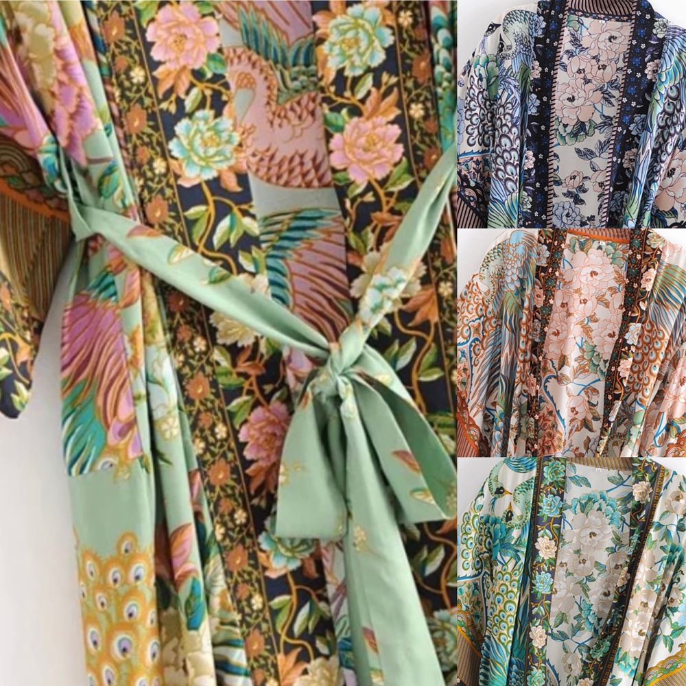 Kimono narzutka szkafroczek wakacje warsztaty