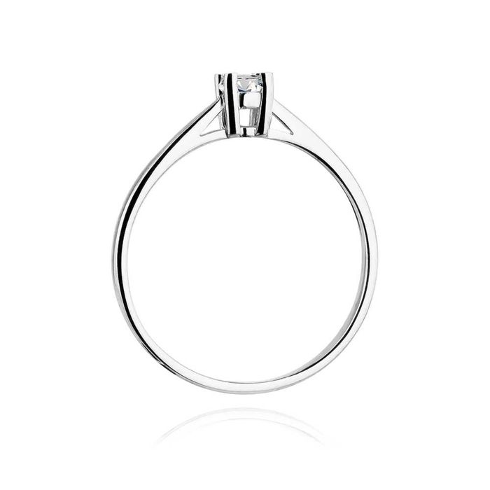 Pierścionek z brylantem 0,15ct złoto 585