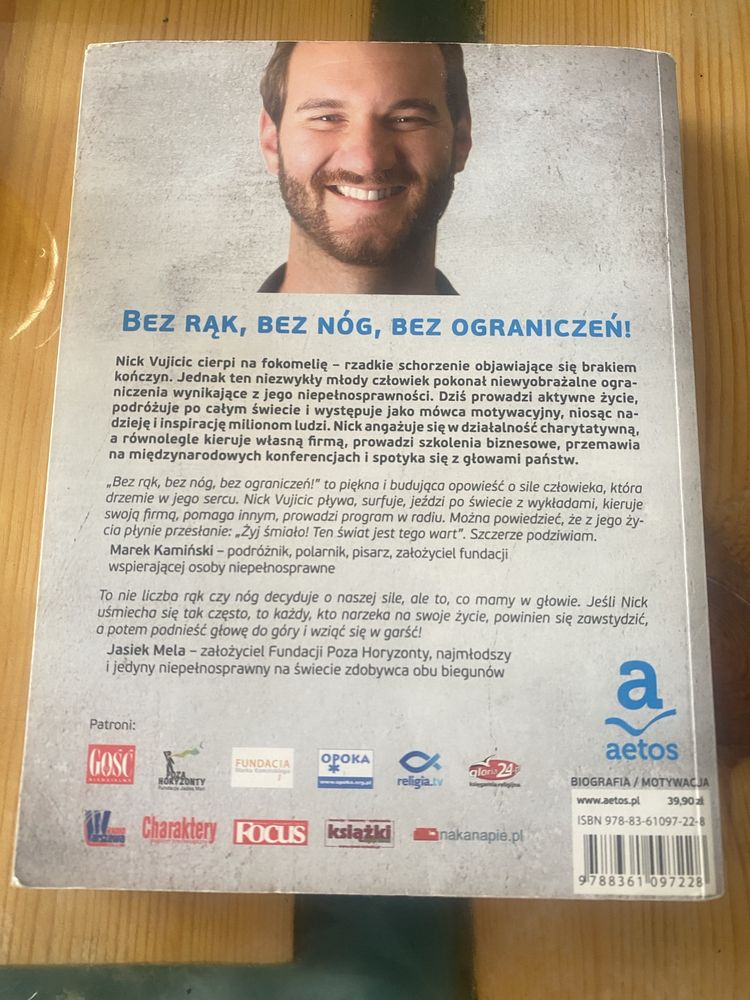 Bez rąk, bez nóg, bez ograniczeń. Nick Vujicic