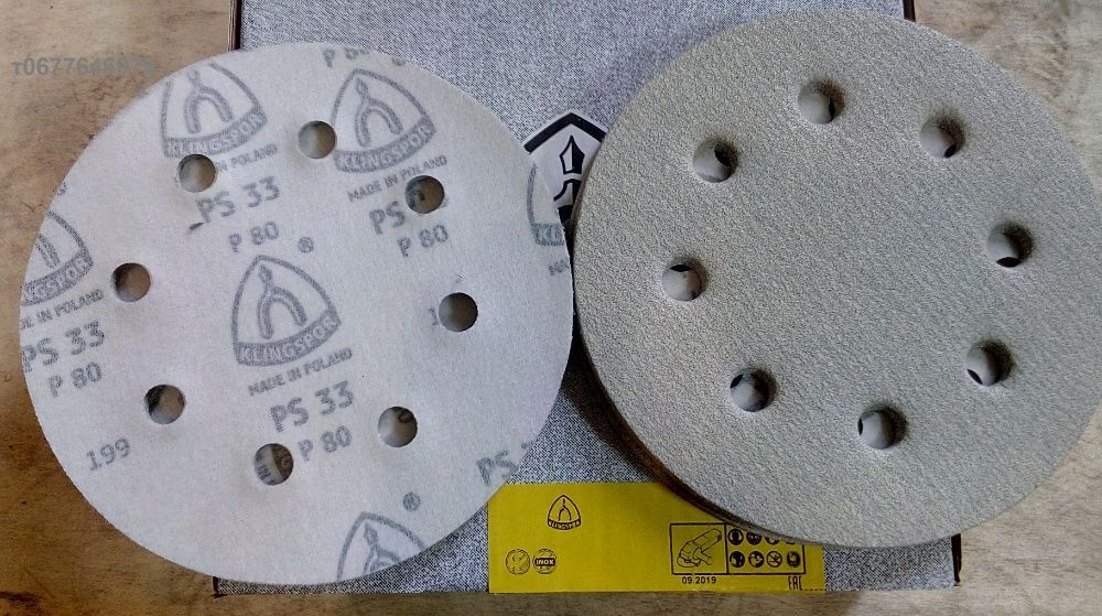 Шлифовальный круг диаметр 180 мм. на липучке для Жирафа PS33 Klingspor