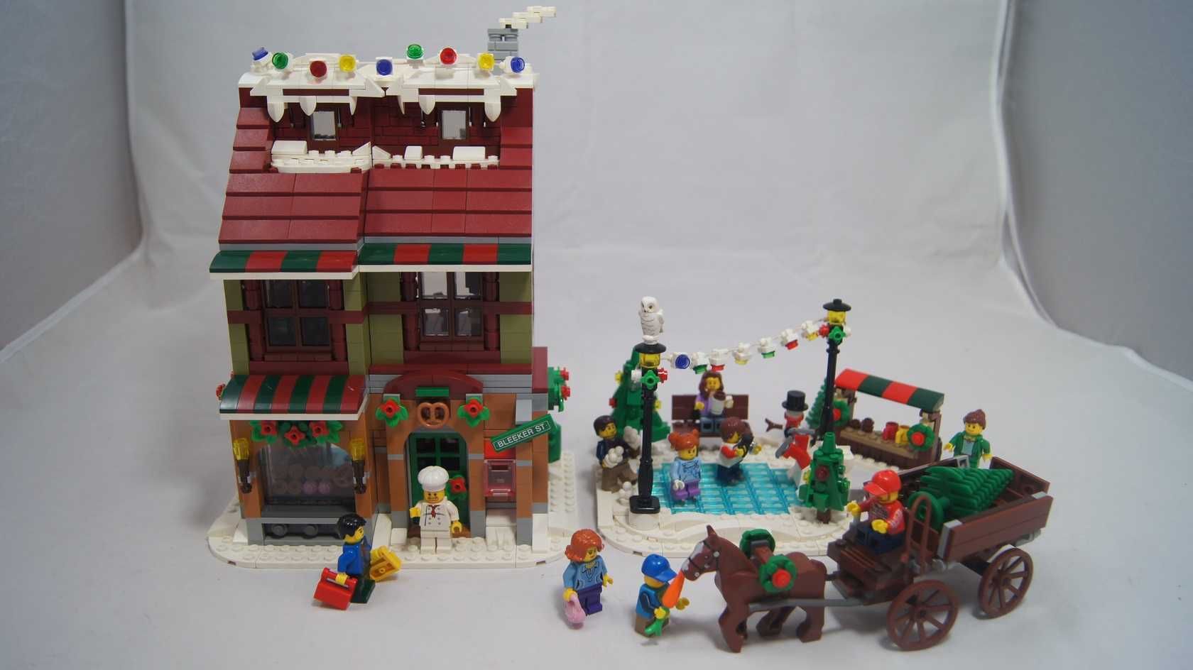 Lego MOC Winter Village Piekarnia makieta Święta