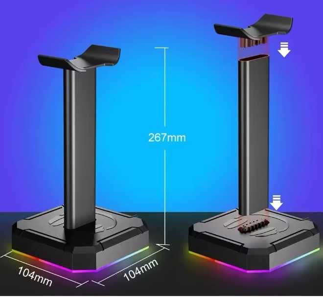 Подставка для наушников с RGB подсветкой