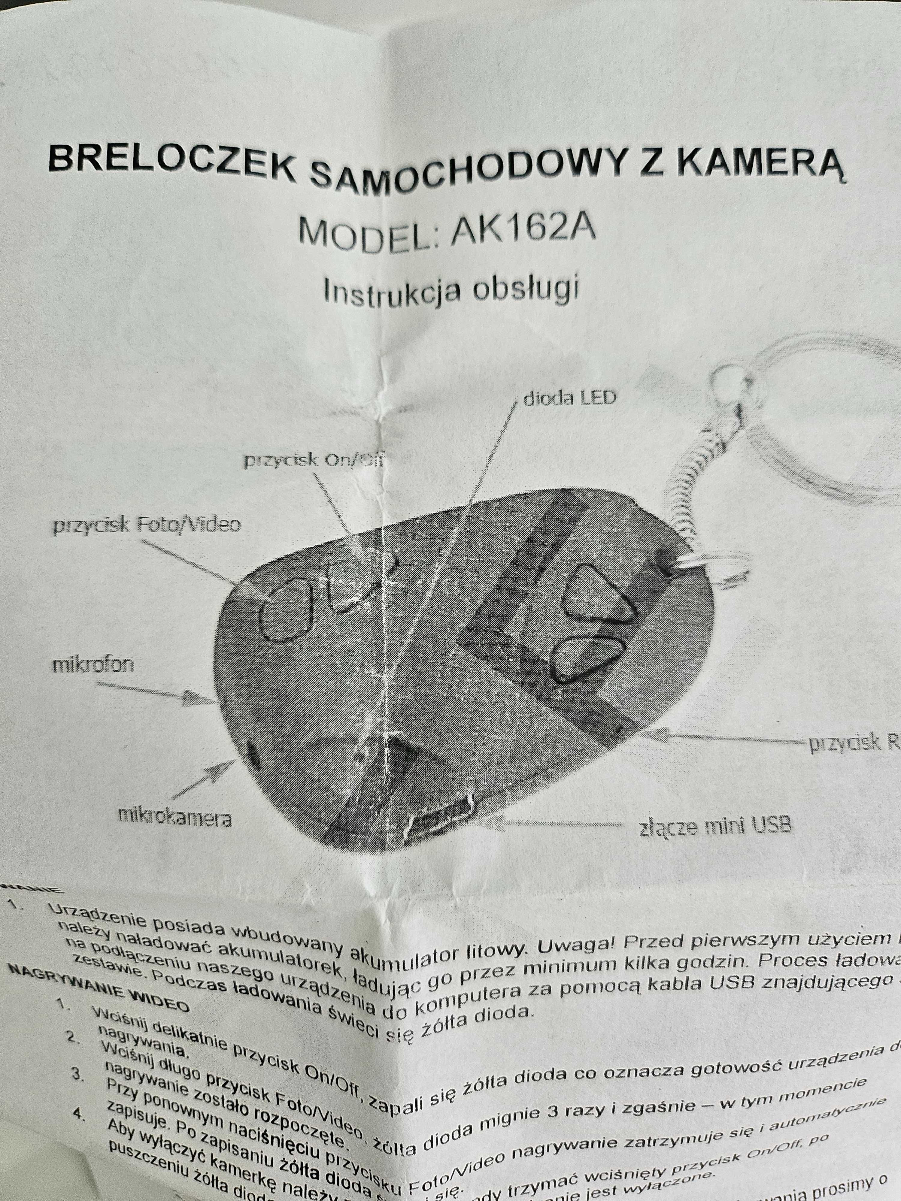 Brelok z kamerką