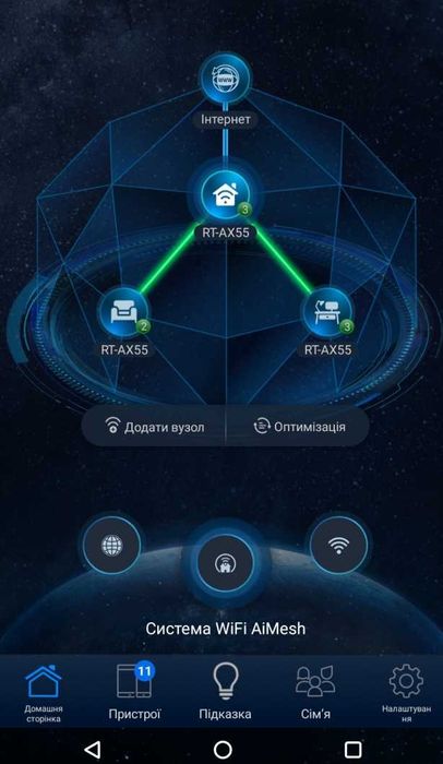 Маршрутизатор (роутер) Asus RT-AX55 AX1800 WiFi6 AiMesh MU-MIMO