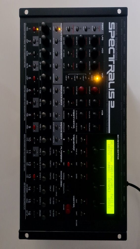 Radikal Technologies SPECTRALIS 2 analog synth, filter bank, groovebox