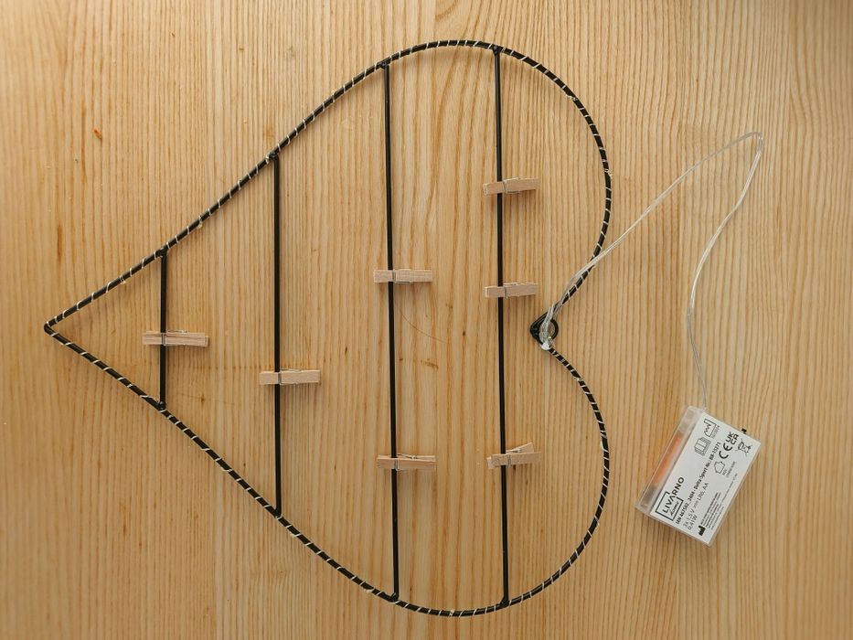 Serce świecące dekoracja świecąca na zdjęcia