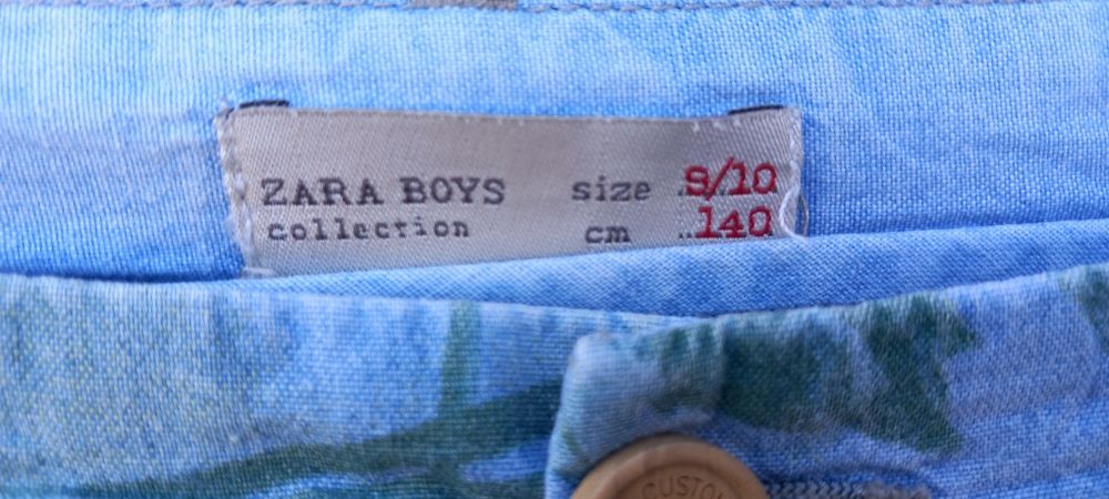 Calção rapaz, tamanho 9-10anos da Zara 5€