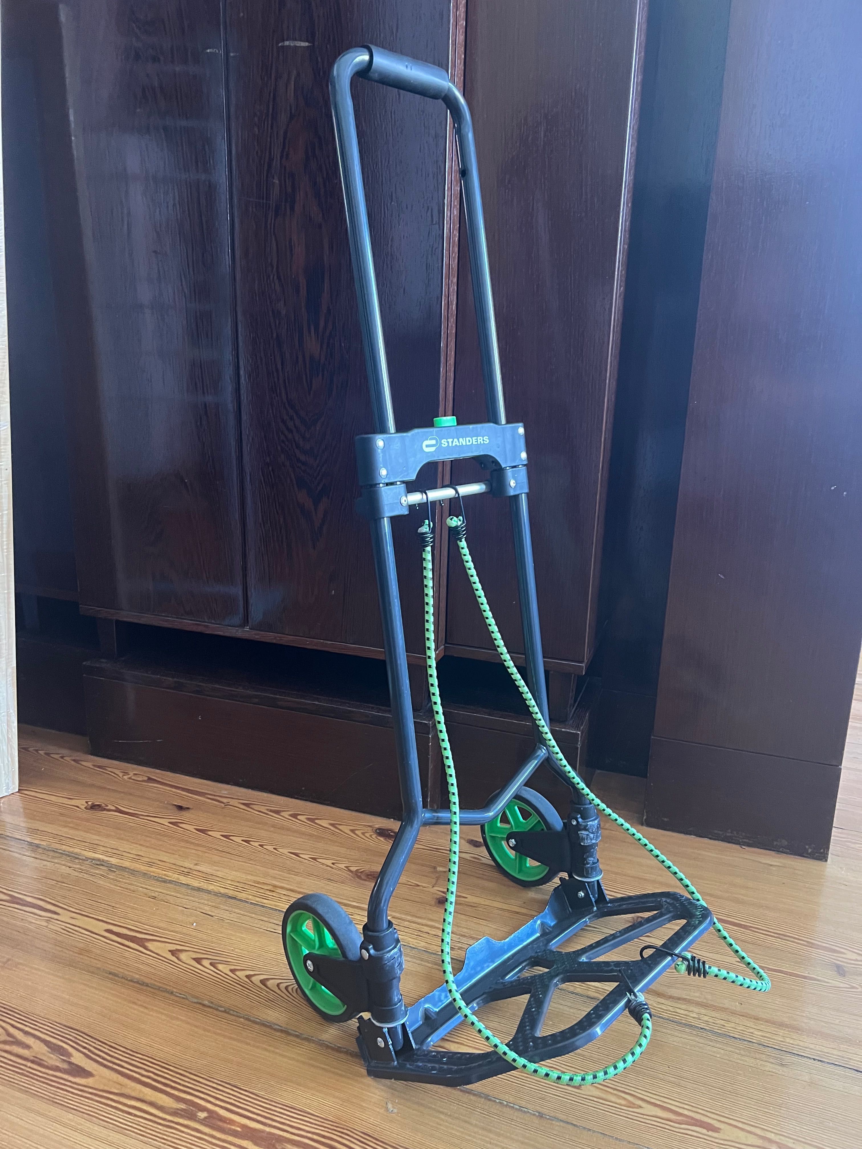 Carro transporte dobrável STANDERS 70KG e 2 Cabos elásticos