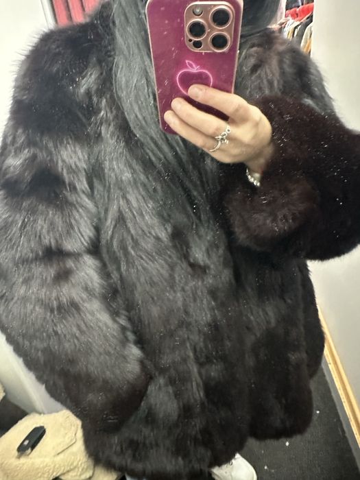 Futro lis ciemna czekolada