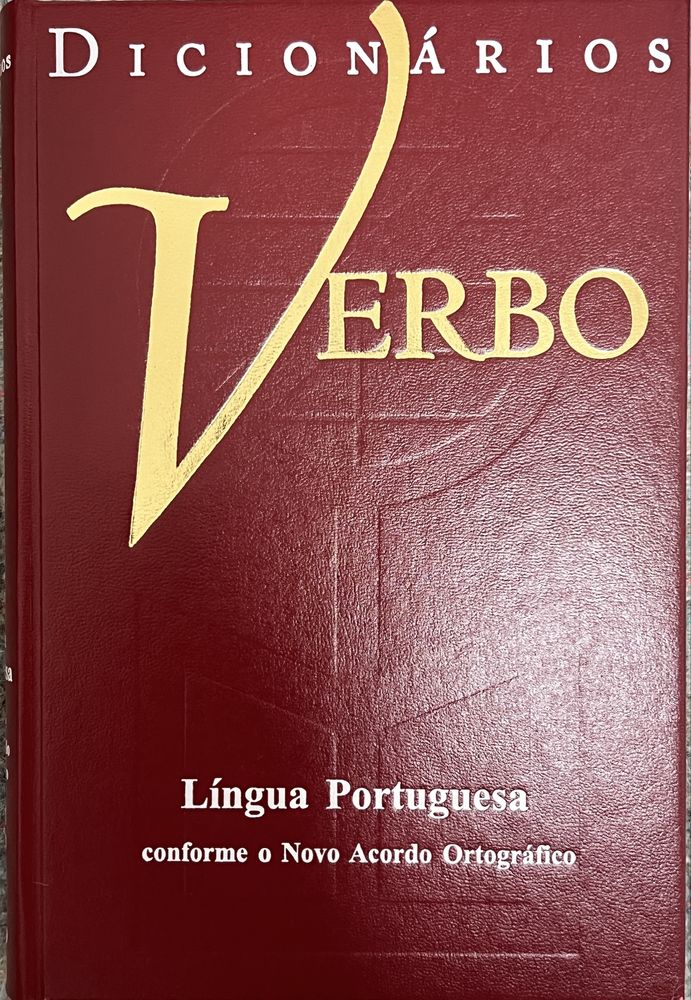 Dicionários de Língua Portuguesa (capa encadernação vermelha)