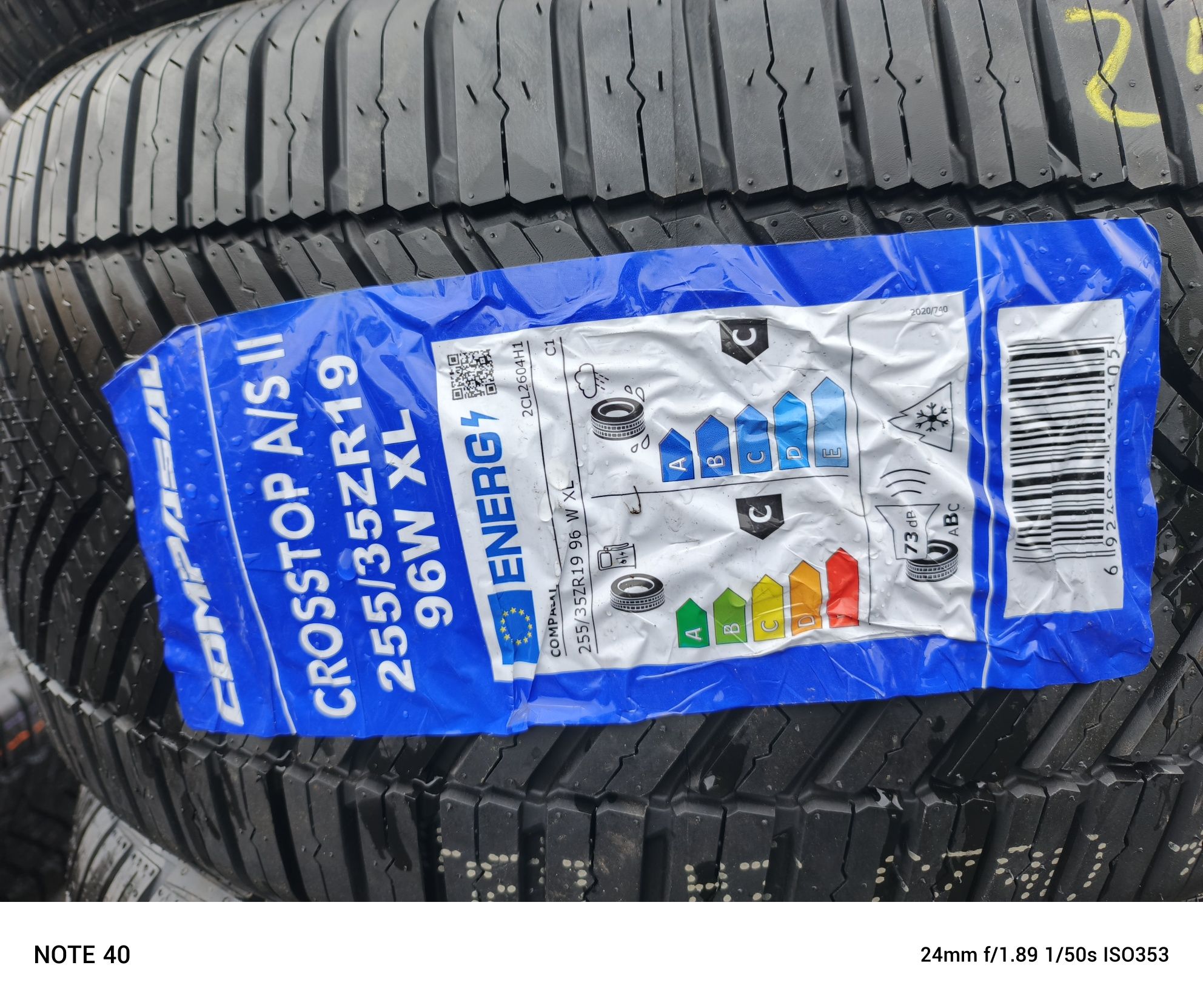 Nowe opony wielosezonowe 255/35/19 Compasal 24r 2 sztuki