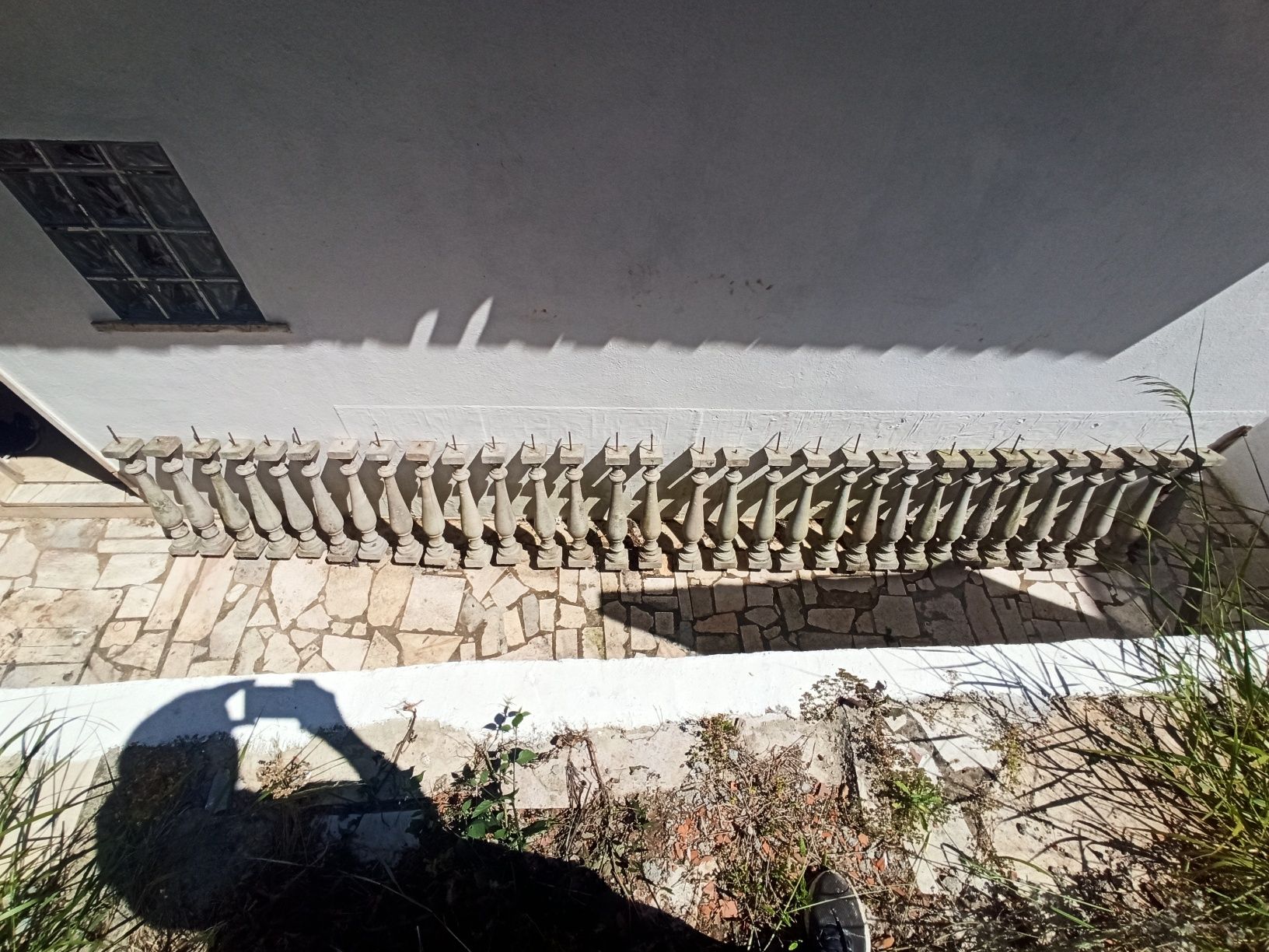 Pilares em pedra