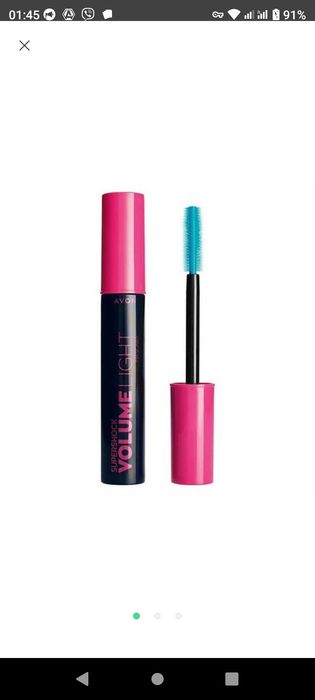 Туш для вій супершок " невагомий об'єм" avon, 10 мл