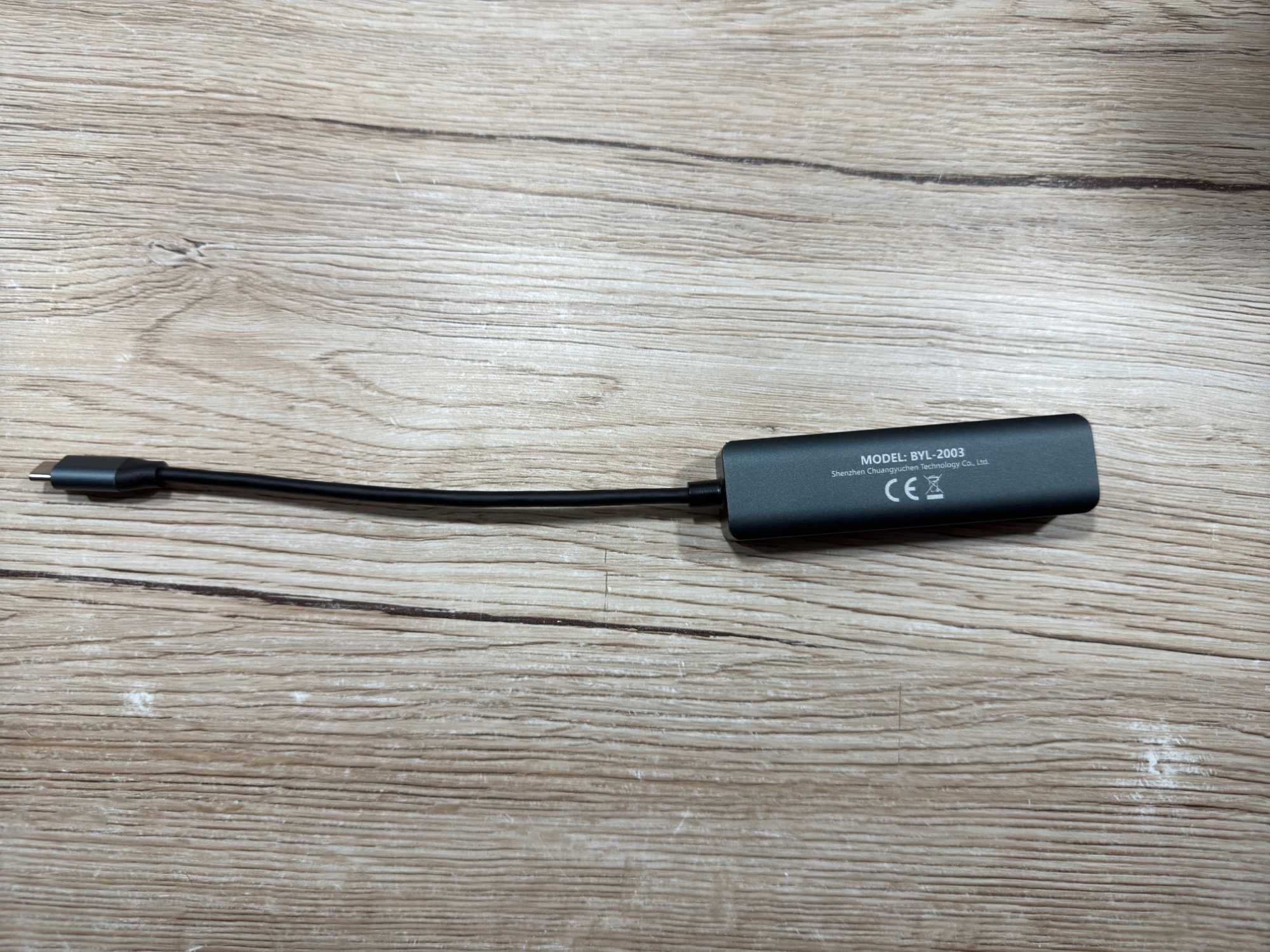Karta sieciowa + Hub USB-C Gigabit LAN 1000Mb RJ45 do Maca