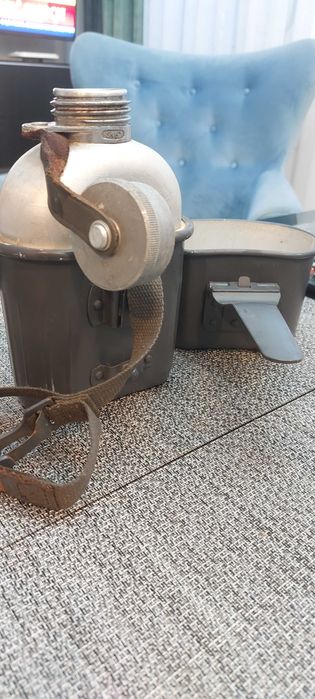 Menażka wojskowa , niemiecka , bidon SK67