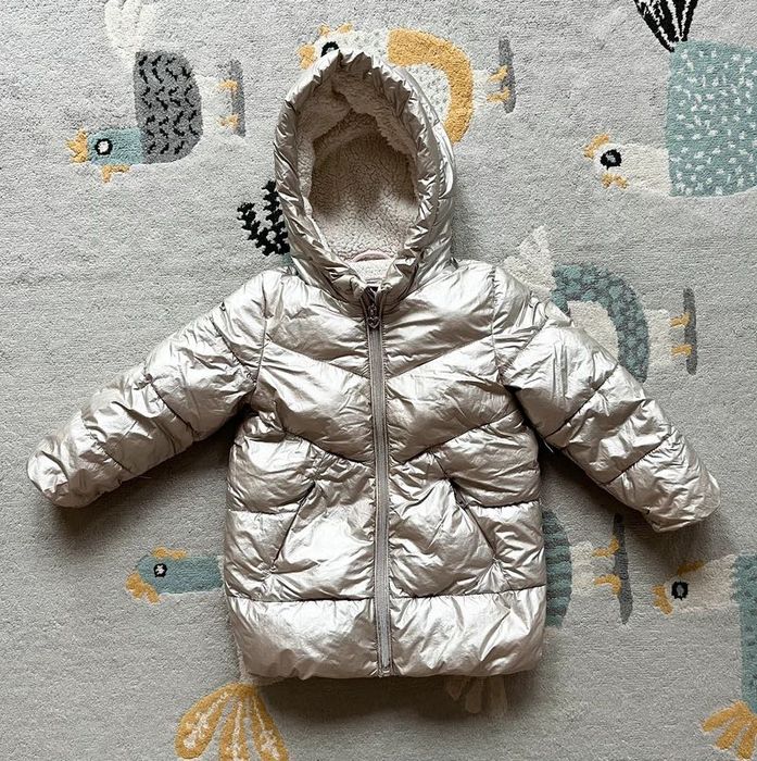 Kurtka zimowa płaszczyk r. 104/110 C&A Bright Girls