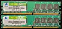 DDR2 Corsair VS512MB667D2 x2