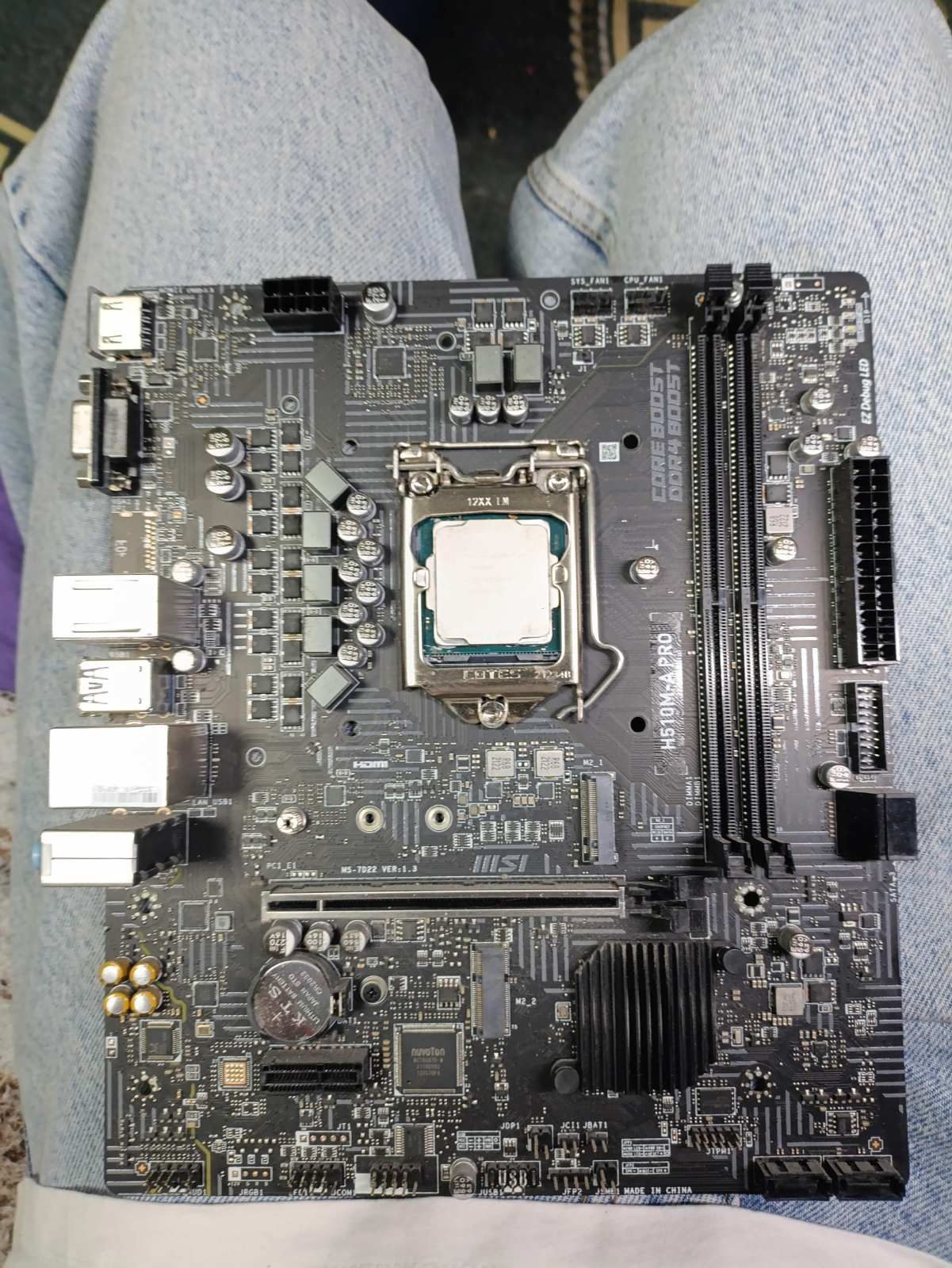 продам материнскую плату и процесор i5 10400f