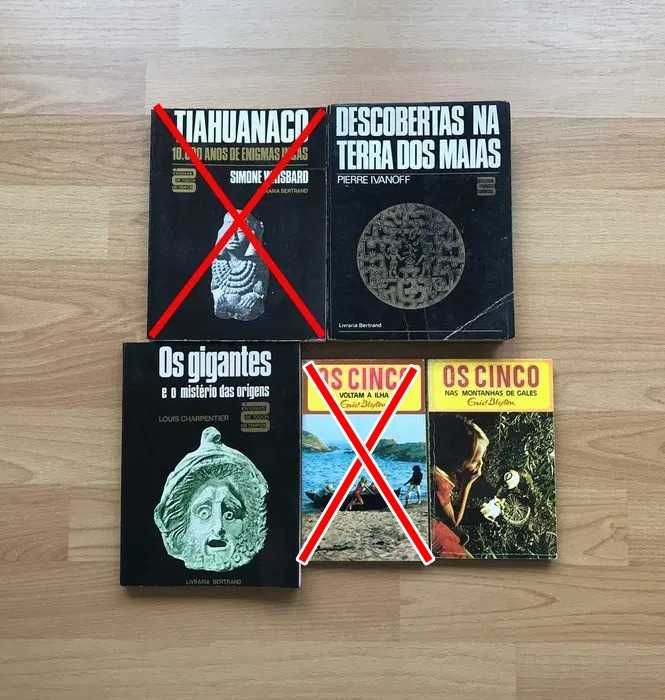 Livros antigos Enigmas todos tempos Enid Blyton Os Cinco