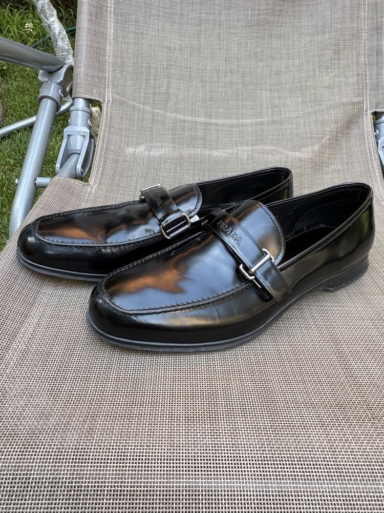 Мужские Кожаные туфли Prada р. 43,5