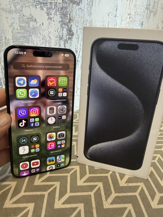 Iphone 15 pro max 512 gb состояние отличное цвет Blue Titanium