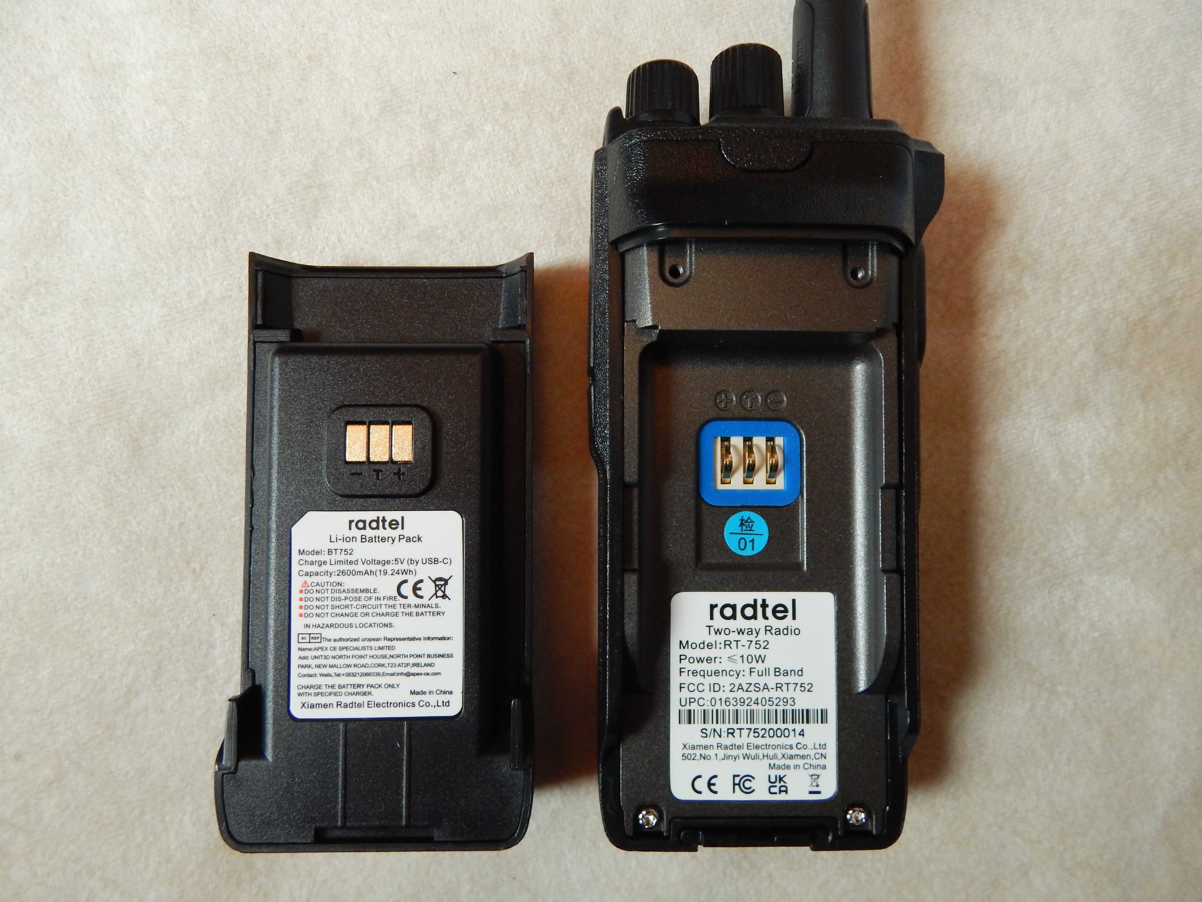 Радиостанция Radtel RT-752 ; Zastone M10 .Прошита - русское меню.