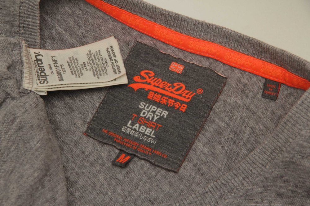 Superdry рр M меланжевый лонгслив