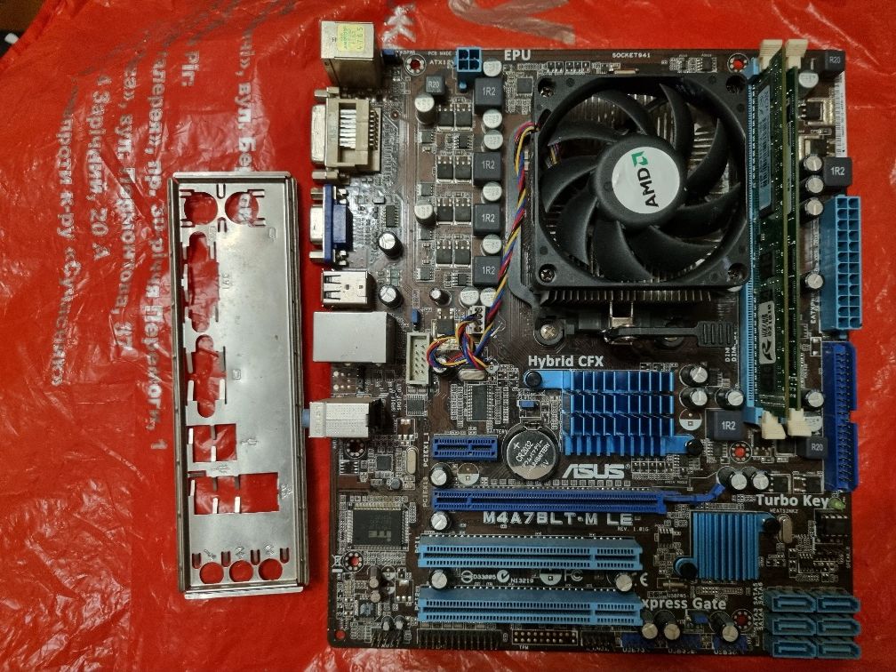 Материнская плата Asus M4A78LT-M LE   AM3 DDR3 работчая