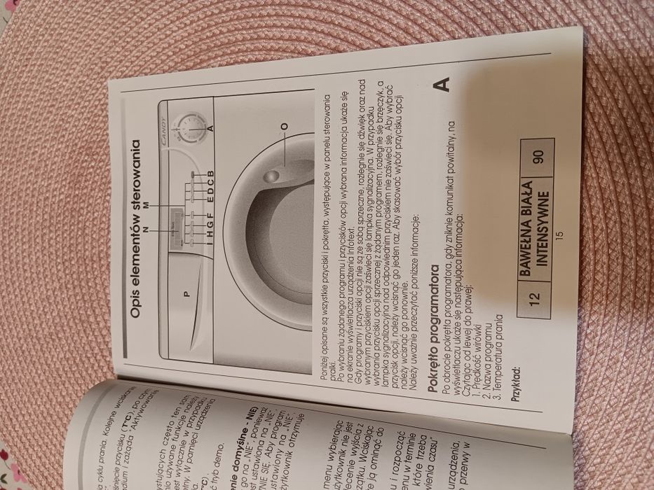 Instrukcja obsługi pralki candy