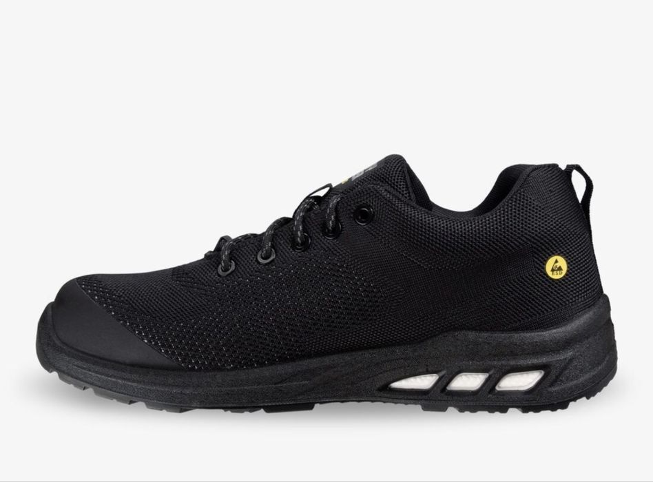 Półbuty robocze Safety Jogger Ecofitz S1P Low S1P SR ESD CI FO, czarne