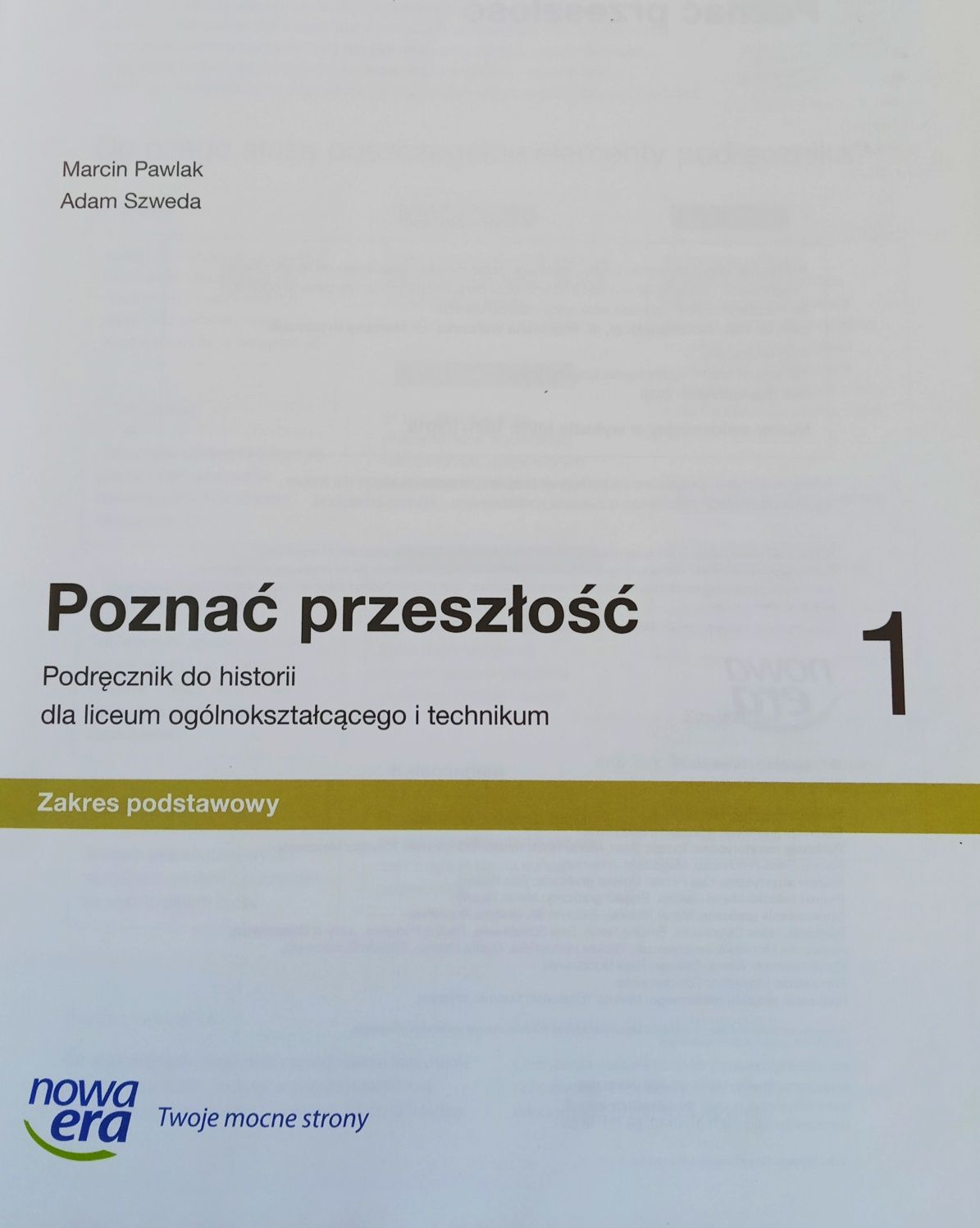 Poznać przeszłość 1. Podręcznik do historii dla liceum i technikum