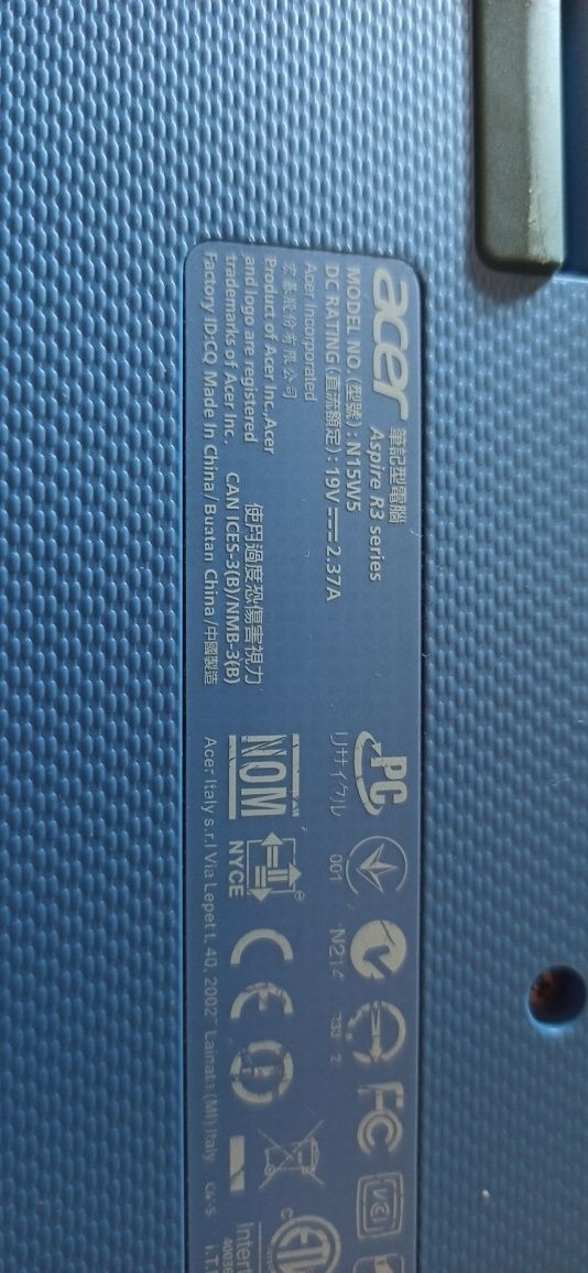 Laptop 2w1  11,6 cala Aspire R3 dotykowy