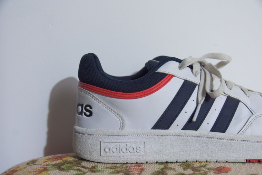 Buty adidas Męskie 45½, niebiesko białe.