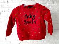 Bluza świąteczna czerwona baby Santa mikołajkowa