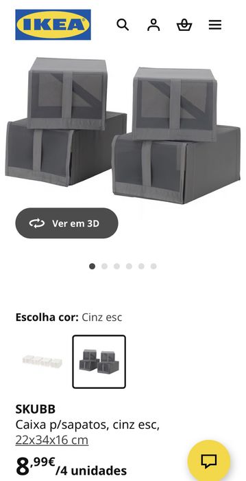 Caixas sapatos Ikea