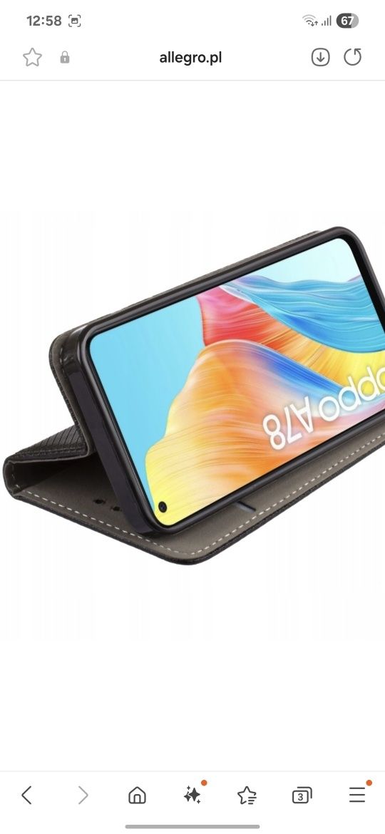 Etui Oppo A78 4G czarne