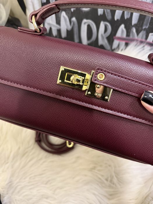 Сумка бургунді jw Pei з пильником