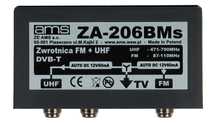 Zwrotnica antenowa ZA-206BMs FM/21-60/75 złącza F Kod.: C0384