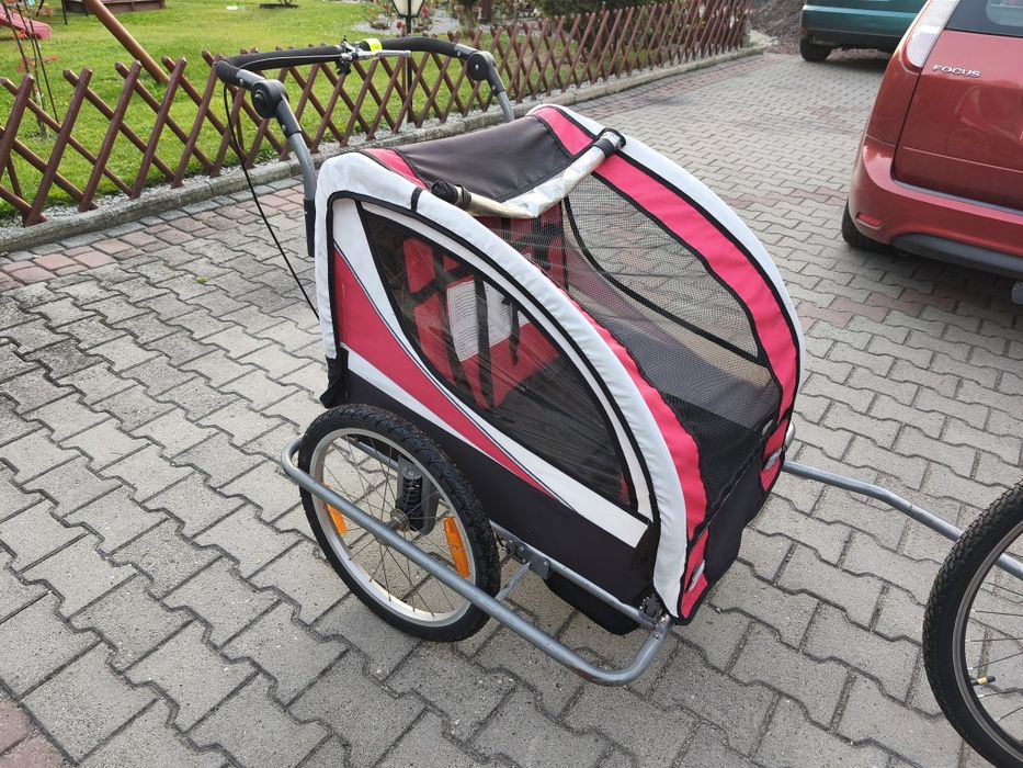 Przyczepka rowerowa, dwuosobowa