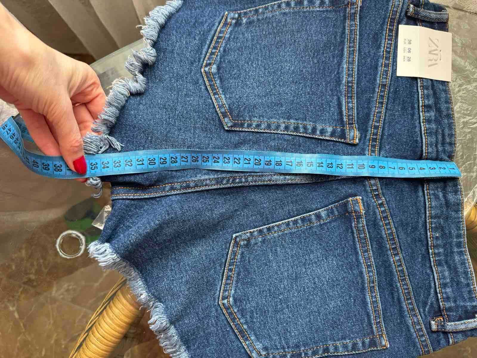 Стильные шорты джинсовые Zara, новые с бирками!