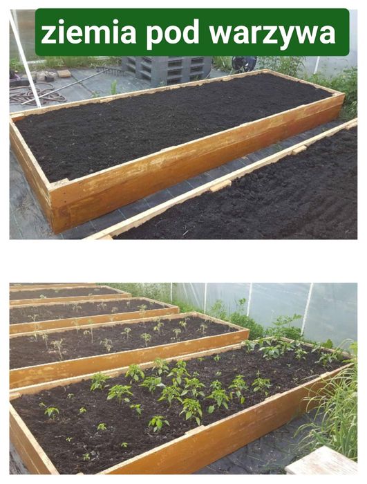 Ziemia czarnoziem, humus ogrodowa przesiewana pod warzywa trawnik